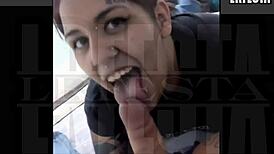 My tattooed Argentine babe sucks my monster cock completely dude