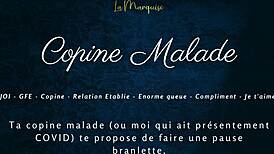 hey copine, you're sick but listen to my french joi... stroke that cock just how i say in gfe style