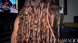 skinny latina begs quick cum fill before boyfriend arrives