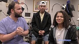 spread those big tits and ass for dr tampa's entrance exam michelle