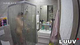 luuv kareflore's private shower tease for voyeur fans