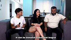 Big Bottomed Stepmom Craves Stepson's Cock Over Husband's Lame Thrusts