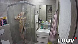luuv kareflore's private shower tease for voyeur fans