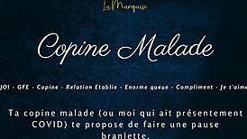 hey copine, you're sick but listen to my french joi... stroke that cock just how i say in gfe style