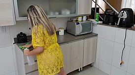 wanna watch this sexy chica clean my kitchen while i imagine fucking her hard?