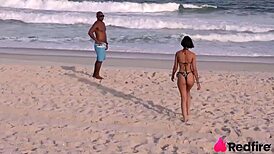 pirocudo spotted on beach gets dragged for bareback pounding