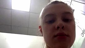 Fat bbw teen fingers pussy hard outdoors in public till massive orgasm