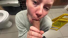 wanna worship this huge cock and gulp cum in public toilets?