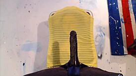 Naughty British Teen Shaved Pussy Squirts on Dildo Teasing Strangers to Orgasm!