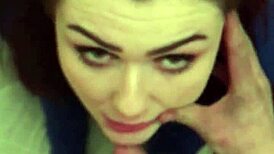 mmm girlfriend slurps my throbbing cock like a total oral addict