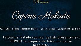 hey copine, you're sick but listen to my french joi... stroke that cock just how i say in gfe style