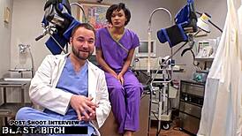 student jackie banes caught and cum blasted by doctor tampa in hospital!