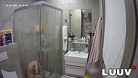 luuv kareflore's private shower tease for voyeur fans