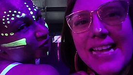 hotwife thrills alone at swing club fucks single then husband emotional rush