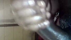 Huge black dick explodes in bbc masturbation cumshot