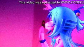 konosuba aqua sucks gloryhole cocks