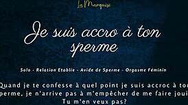 je suis tellement accro à ton sperme french joi 😍💦 cum for me now