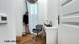 julia north begs anal cumswallow for job!