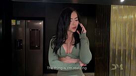 he helps colombian housewife danner mendez and iris rodriguez in kitchen before wild fucking cumshot