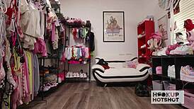 bts sasha beart's huge natural tits milked sloppy by bryan gozzling backstage