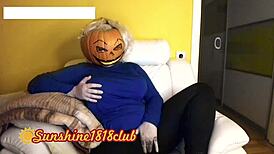happy halloween pervs!! my big boobs pumpkin cam 10/31