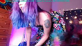 TRICKYNYMPH'S CLEAR CHAIR DILDO RIDE!