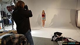 shit im that sexy 18+ teen model screwin the photographer's fat cock deep in my tight pussy!!