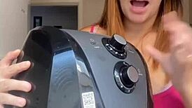 husband catches wife flashing big pussy balcony bikini wash