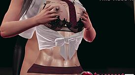 damn sexy student bella moans loud from wet pussy licks and g-spot fingering till she squirts in class