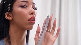 Lia Lin takes first triple anal penetration and total destruction 😱🍑