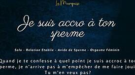 je suis tellement accro à ton sperme french joi 😍💦 cum for me now