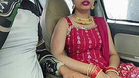 cute desi bhabhi deepthroats huge cock in car then rides outdoor public 🔥🍆 risky af