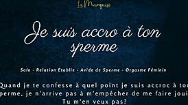 je suis tellement accro à ton sperme french joi 😍💦 cum for me now