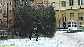 Redhead BBW Milf's Outdoor Public Peeing Fetish Exposed