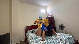ecuador barcelona hermanastro fucks hermanastra emelecista real casero doggystyle ripped clothes wet pussy