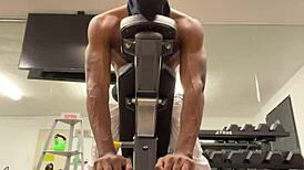 Bodybuilder Lifts College Ladies with Strong Biceps During Outdoor Sex