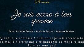 je suis tellement accro à ton sperme french joi 😍💦 cum for me now