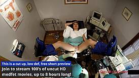 Tampa University Entrance Physical Lilly Hall Nurse Latex Gloves Spreading Ass Tits