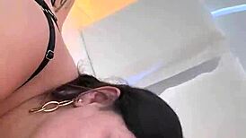 bratty chubby latina teen blows huge cock till quick cum in one minute flat