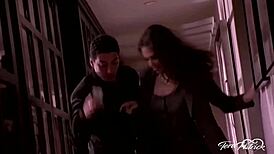 Whoa, Tera Patrick grinds her wet pussy on Alec Knight's throbbing cock so hot! 😍💦🔥 babe moans loud in lingerie