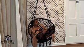 fat ebony babe drops wallet demands huge cock pounding for return