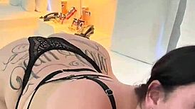 bratty chubby latina teen blows huge cock till quick cum in one minute flat