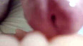 Daddy fingers tight pussy then fucks close-up with dirty talk