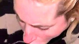 Beautiful Blonde Latina Slut Swallows Huge Cum Facial Load