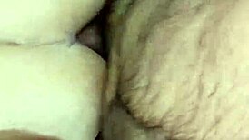 Husband rams wife's oiled ass in homemade anal screaming session