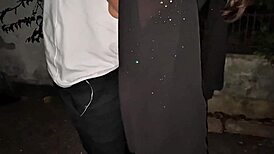 Met hot teen at club then ripped clothes street doggy! 😈🍆💦