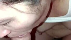 Korean Caring MILF in Bed Gives Amazing Handjob Blowjob Until Cum in Mouth!