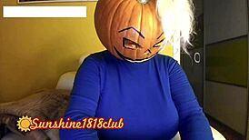 happy halloween pervs!! my big boobs pumpkin cam 10/31
