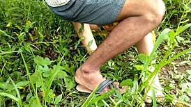 Friend's Aunt Fucked Publicly Under Open Sky on Farm