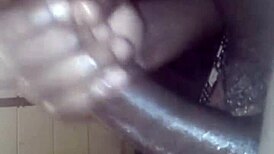 Huge black dick explodes in bbc masturbation cumshot